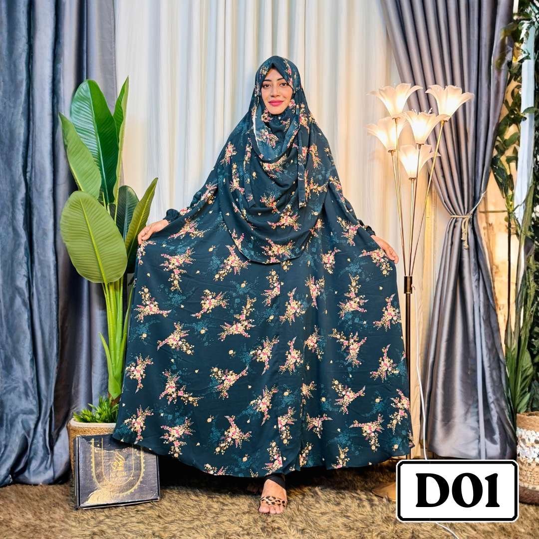 DUBAI CERY LONG ZILBAB - D01