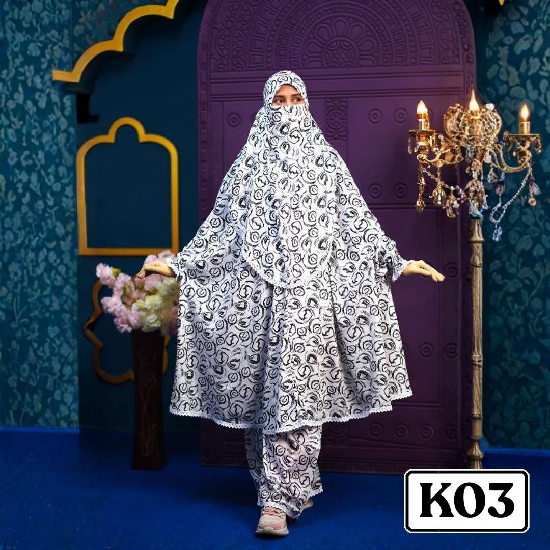 Khimar with plaju - Code K03