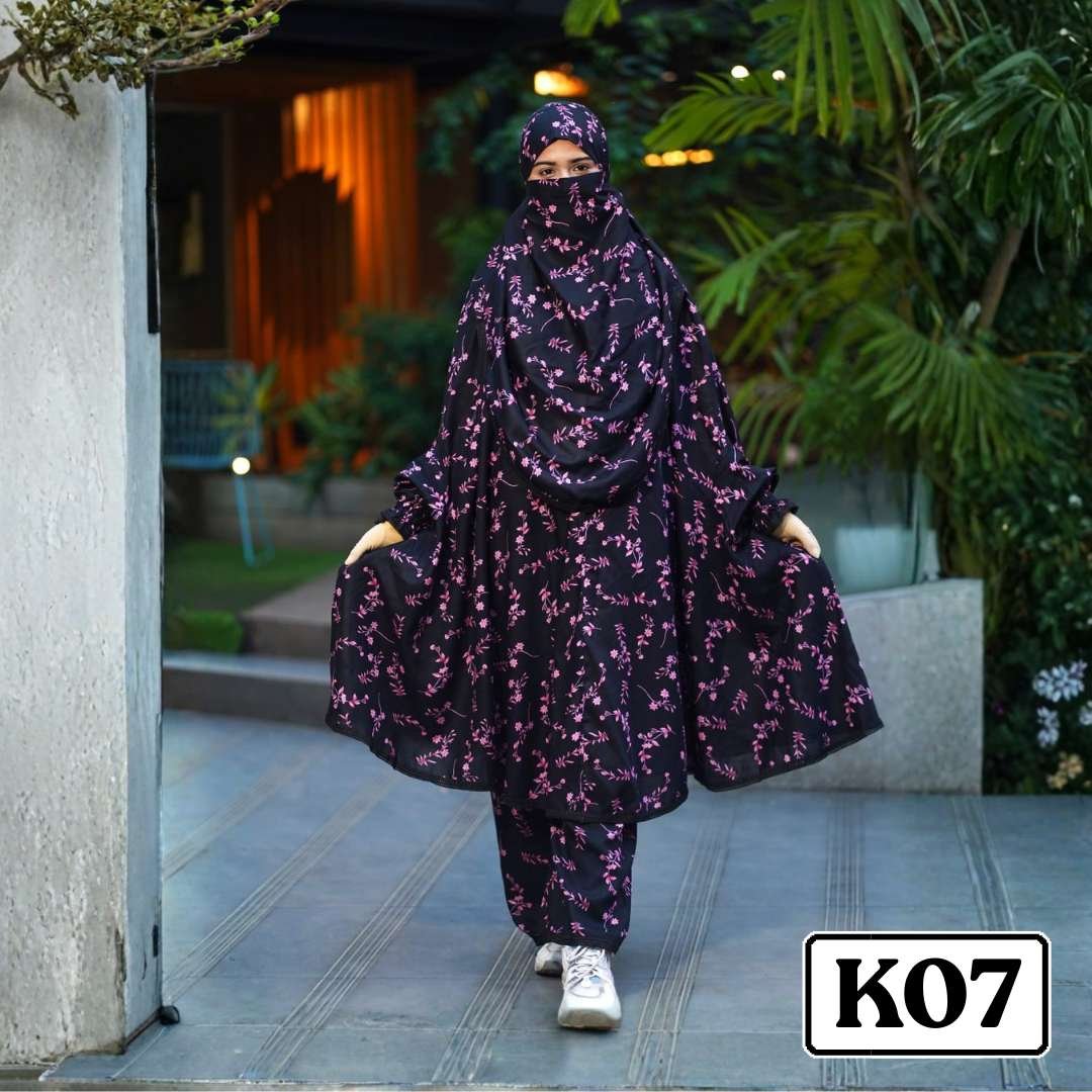 Khimar with plaju - Code K07